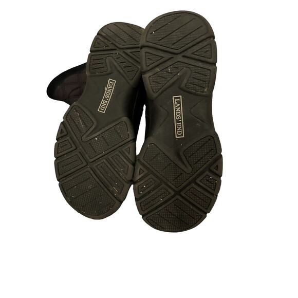 LANDS END Women's‎ Black Quilted Suede All Weather Mid-Calf Zip Boots Size 7.5 B - Picture 9 of 15